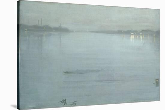 Nocturne: Blue and Silver - Cremorne Lights-James Abbott McNeill Whistler-Stretched Canvas