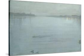 Nocturne: Blue and Silver - Cremorne Lights-James Abbott McNeill Whistler-Stretched Canvas