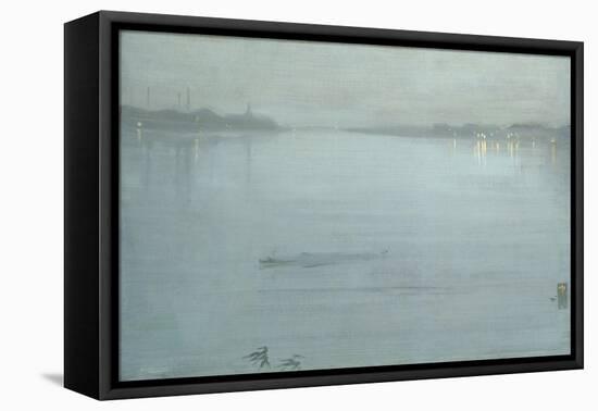 Nocturne: Blue and Silver - Cremorne Lights-James Abbott McNeill Whistler-Framed Stretched Canvas