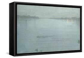 Nocturne: Blue and Silver - Cremorne Lights-James Abbott McNeill Whistler-Framed Stretched Canvas