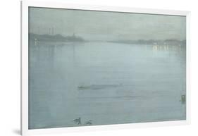 Nocturne: Blue and Silver - Cremorne Lights-James Abbott McNeill Whistler-Framed Giclee Print