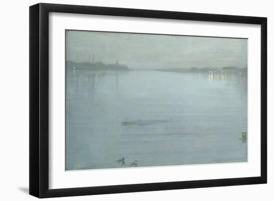 Nocturne: Blue and Silver - Cremorne Lights-James Abbott McNeill Whistler-Framed Giclee Print