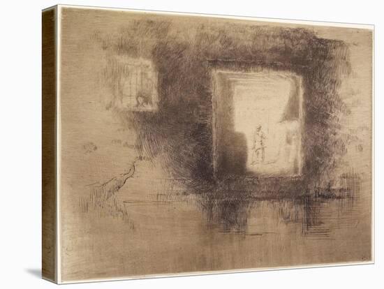 Nocturne: Furnace from The Second Venice Set, 1879-1903-James Abbott McNeill Whistler-Stretched Canvas