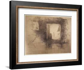 Nocturne: Furnace from The Second Venice Set, 1879-1903-James Abbott McNeill Whistler-Framed Giclee Print