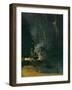 Nocturne in Black and Gold, the falling Rocket, 1875 (Oil on Panel)-James Abbott McNeill Whistler-Framed Giclee Print