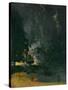 Nocturne in Black and Gold, the falling Rocket, 1875 (Oil on Panel)-James Abbott McNeill Whistler-Stretched Canvas