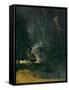 Nocturne in Black and Gold, the falling Rocket, 1875 (Oil on Panel)-James Abbott McNeill Whistler-Framed Stretched Canvas