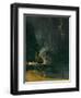 Nocturne in Black and Gold, the falling Rocket, 1875 (Oil on Panel)-James Abbott McNeill Whistler-Framed Premium Giclee Print