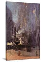 Nocturne in Black and Gold, the Falling Rocket-James Abbott McNeill Whistler-Stretched Canvas