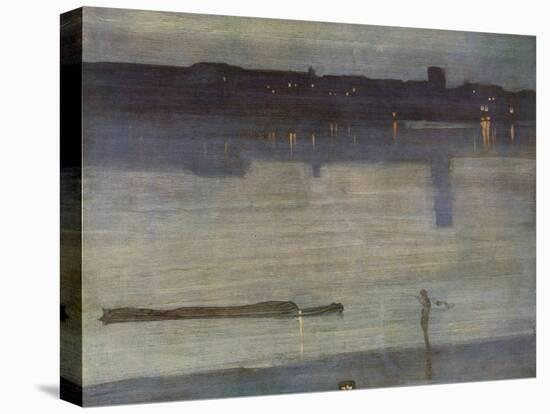 Nocturne in Blue and Green-James Abbott McNeill Whistler-Stretched Canvas