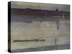 Nocturne in Blue and Green-James Abbott McNeill Whistler-Stretched Canvas