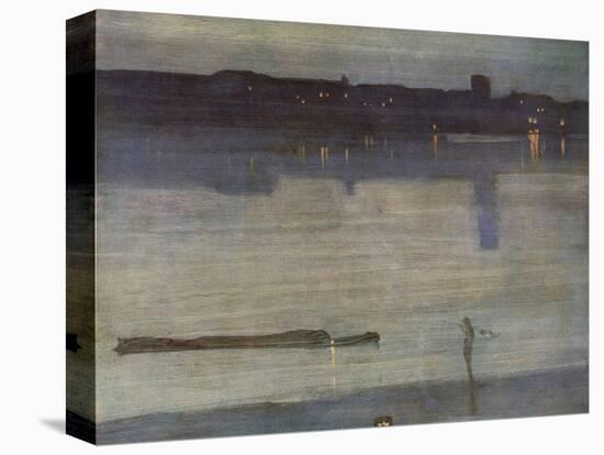 Nocturne in Blue and Green-James Abbott McNeill Whistler-Stretched Canvas