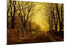 Nocturne in Gold, 1872-John Atkinson Grimshaw-Mounted Giclee Print