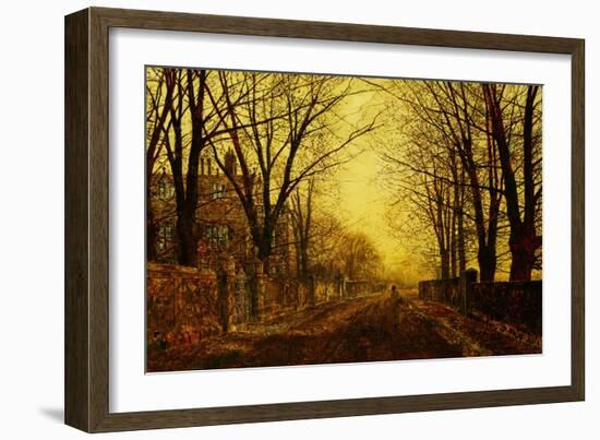 Nocturne in Gold, 1872-John Atkinson Grimshaw-Framed Giclee Print