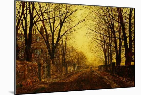 Nocturne in Gold, 1872-John Atkinson Grimshaw-Mounted Giclee Print