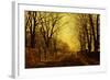 Nocturne in Gold, 1872-John Atkinson Grimshaw-Framed Giclee Print