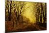 Nocturne in Gold, 1872-John Atkinson Grimshaw-Mounted Giclee Print