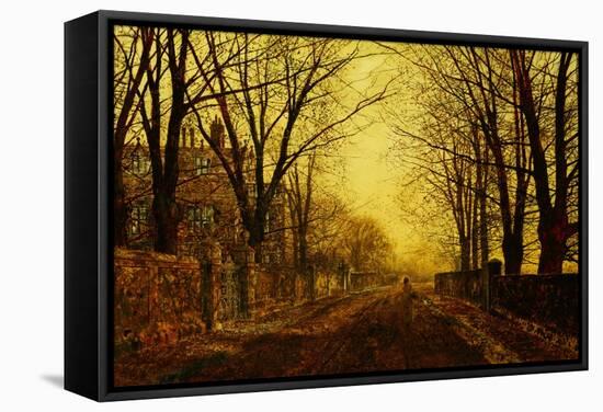 Nocturne in Gold, c.1872-John Atkinson Grimshaw-Framed Stretched Canvas