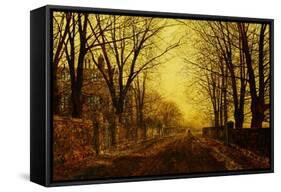 Nocturne in Gold, c.1872-John Atkinson Grimshaw-Framed Stretched Canvas