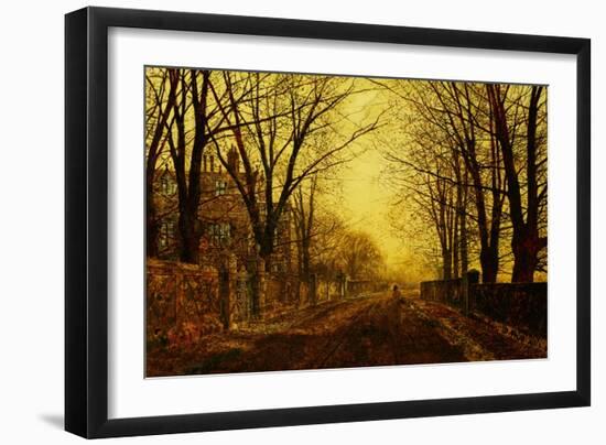 Nocturne in Gold, c.1872-John Atkinson Grimshaw-Framed Giclee Print