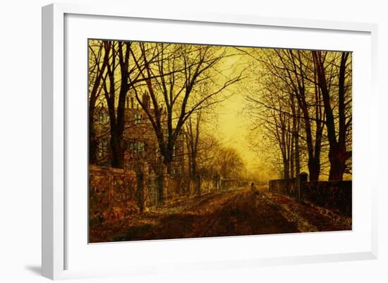 Nocturne in Gold, c.1872-John Atkinson Grimshaw-Framed Giclee Print