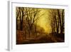 Nocturne in Gold, c.1872-John Atkinson Grimshaw-Framed Giclee Print