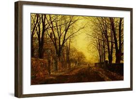 Nocturne in Gold, c.1872-John Atkinson Grimshaw-Framed Giclee Print