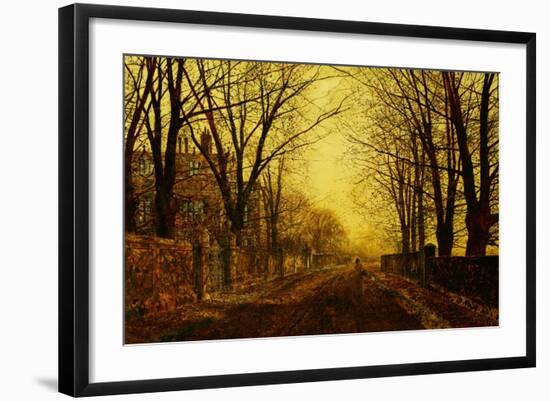 Nocturne in Gold, c.1872-John Atkinson Grimshaw-Framed Giclee Print