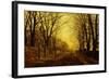 Nocturne in Gold, c.1872-John Atkinson Grimshaw-Framed Giclee Print