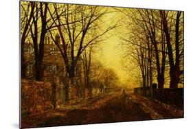 Nocturne in Gold, c.1872-John Atkinson Grimshaw-Mounted Giclee Print