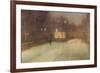 Nocturne In Gray and Gold, Snow In Chelsea-James Abbott McNeill Whistler-Framed Premium Giclee Print