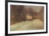 Nocturne in Gray and Gold, Snow in Chelsea-James Abbott McNeill Whistler-Framed Premium Giclee Print