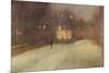 Nocturne in Gray and Gold, Snow in Chelsea-James Abbott McNeill Whistler-Mounted Premium Giclee Print