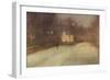 Nocturne In Gray and Gold, Snow In Chelsea-James Abbott McNeill Whistler-Framed Premium Giclee Print