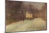 Nocturne In Gray and Gold, Snow In Chelsea-James Abbott McNeill Whistler-Mounted Premium Giclee Print