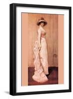 Nocturne In Pink and Gray, Portrait of Lady Meux-James Abbott McNeill Whistler-Framed Art Print