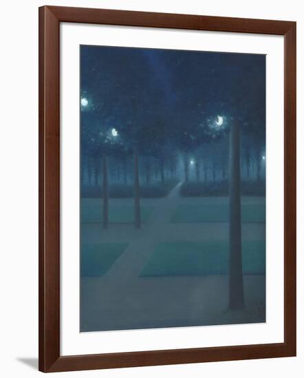 Nocturne in the Parc Royal, Brussels-William Degouve De Nuncques-Framed Giclee Print