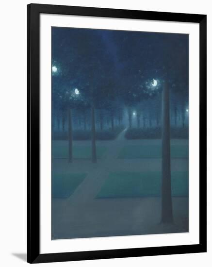 Nocturne in the Parc Royal, Brussels-William Degouve De Nuncques-Framed Giclee Print