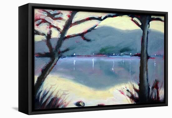 Nocturne Lake-Paul Powis-Framed Stretched Canvas