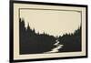 Nocturne, plate 33 from A Book of Images, introduced by W B Yeats, 1898-William Thomas Horton-Framed Giclee Print