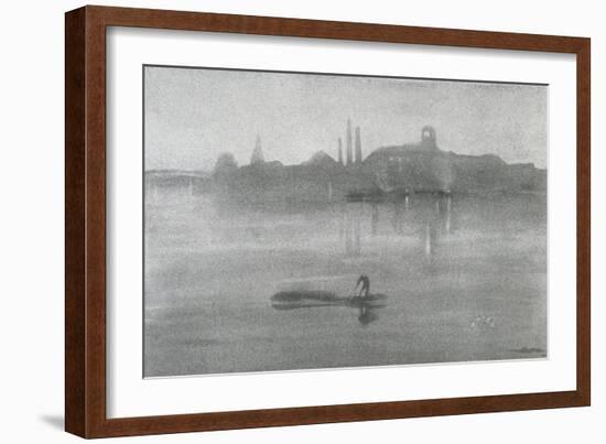 Nocturne: the River at Battersea, 1878-James Abbott McNeill Whistler-Framed Giclee Print