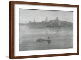 Nocturne: the River at Battersea, 1878-James Abbott McNeill Whistler-Framed Giclee Print