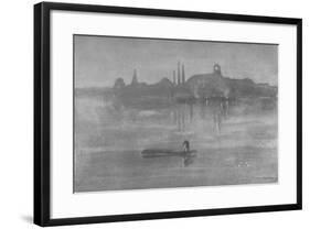 'Nocturne: The Thames at Battersea', 1878, (1904)-James Abbott McNeill Whistler-Framed Giclee Print