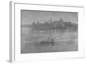 'Nocturne: The Thames at Battersea', 1878, (1904)-James Abbott McNeill Whistler-Framed Giclee Print