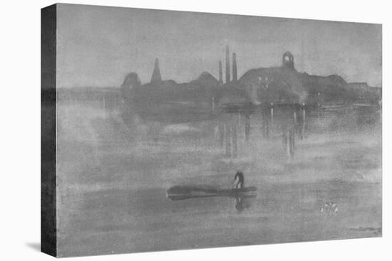 'Nocturne: The Thames at Battersea', 1878, (1904)-James Abbott McNeill Whistler-Stretched Canvas