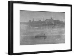 'Nocturne: The Thames at Battersea', 1878, (1904)-James Abbott McNeill Whistler-Framed Giclee Print