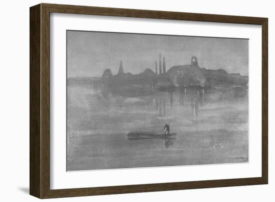 'Nocturne: The Thames at Battersea', 1878, (1904)-James Abbott McNeill Whistler-Framed Giclee Print