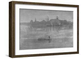 'Nocturne: The Thames at Battersea', 1878, (1904)-James Abbott McNeill Whistler-Framed Giclee Print