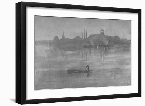 'Nocturne: The Thames at Battersea', 1878, (1904)-James Abbott McNeill Whistler-Framed Giclee Print