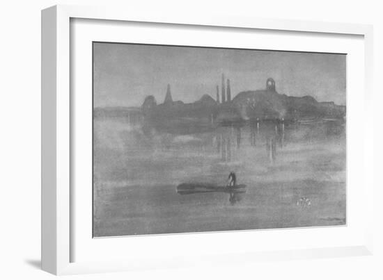 'Nocturne: The Thames at Battersea', 1878, (1904)-James Abbott McNeill Whistler-Framed Giclee Print